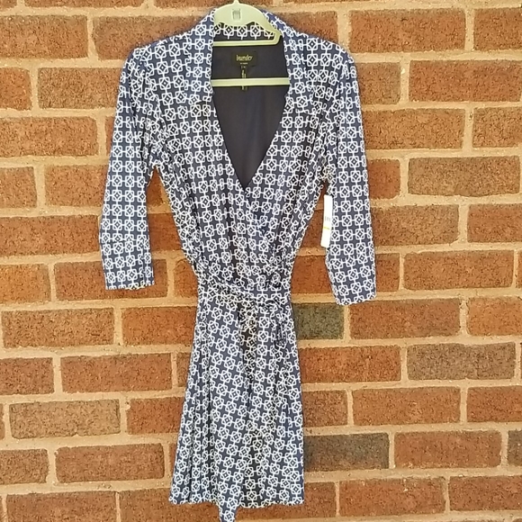 Laundry by Shelli Segal Wrap Dress NWT Sz M - Picture 2 of 6